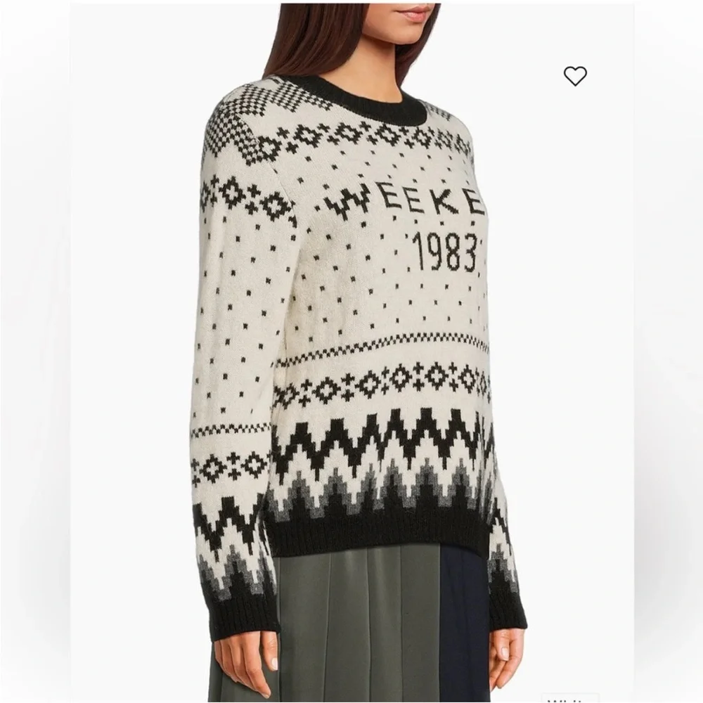 NWT Weekend Maxmara Geometric Sweater, Size M - Picture 3 of 7
